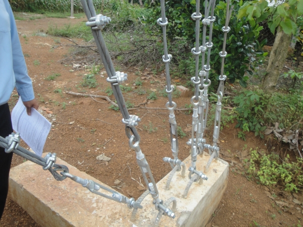 Xây lắp CSHT trụ anten dây co 42m - BCHQS huyện Bình Chánh