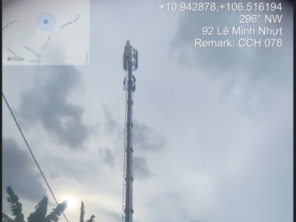 Thay thế anten dây co trạm CCH078M