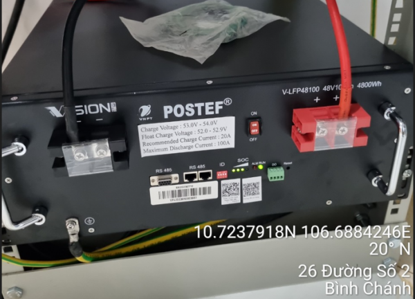 Trang bị, lắp đặt tủ nguồn, accu cho IBS năm 2023 đợt 1