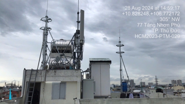 Xây dựng cơ sở hạ tầng viễn thông trạm HCM2023-PTM-029