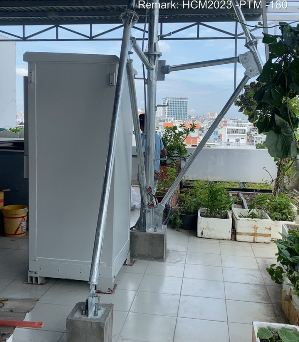 Xây dựng cơ sở hạ tầng viễn thông trạm HCM2023-PTM-180