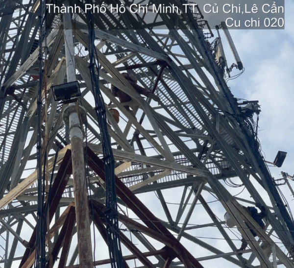 Sửa chữa các trụ anten không đảm bảo an toàn thuộc khu vực TTVT Củ Chi - Trạm CCH020 (CSHT_HCM_00029)