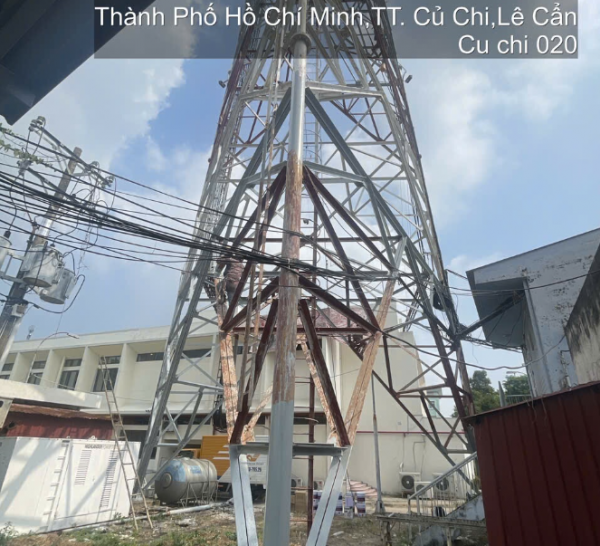 Sửa chữa các trụ anten không đảm bảo an toàn thuộc khu vực TTVT Củ Chi - Trạm CCH020 (CSHT_HCM_00029)