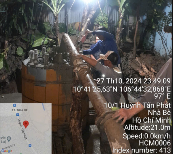 Thay thế anten dây co trạm NBE006M