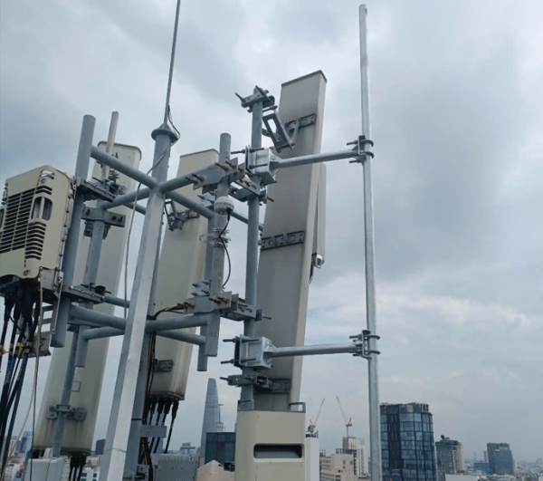 Gia cố, cải tạo và bổ sung gá treo cho trụ anten phục vụ lắp đặt thiết bị phát sóng 5G-PO2