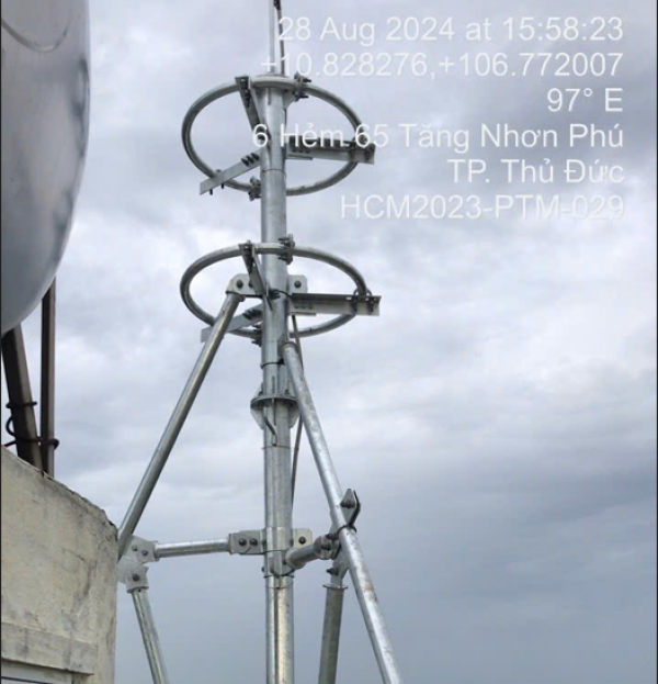 Sửa chữa trụ, gia cố trụ anten các trạm di động HCM2022-152, HCM2023-PTM-028, HCM2023-PTM-029, HCM2023-PTM-123 và di dời thiết bị thu phát sóng trạm Q02890M