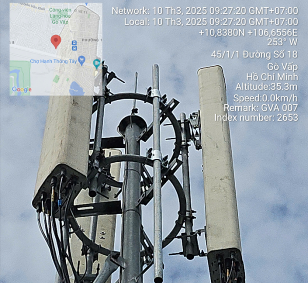 Gia cố, cải tạo và bổ sung gá treo cho trụ anten phục vụ lắp đặt thiết bị phát sóng 5G-PO3