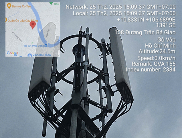 Gia cố, cải tạo và bổ sung gá treo cho trụ anten phục vụ lắp đặt thiết bị phát sóng 5G-PO3