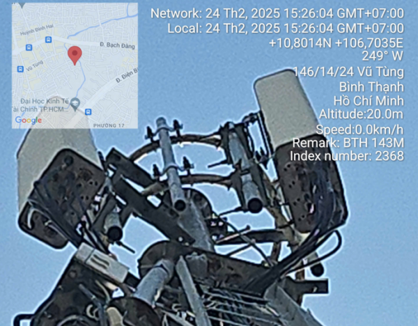 Gia cố, cải tạo và bổ sung gá treo cho trụ anten phục vụ lắp đặt thiết bị phát sóng 5G-PO3