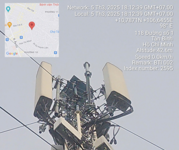 Gia cố, cải tạo và bổ sung gá treo cho trụ anten phục vụ lắp đặt thiết bị phát sóng 5G-PO3