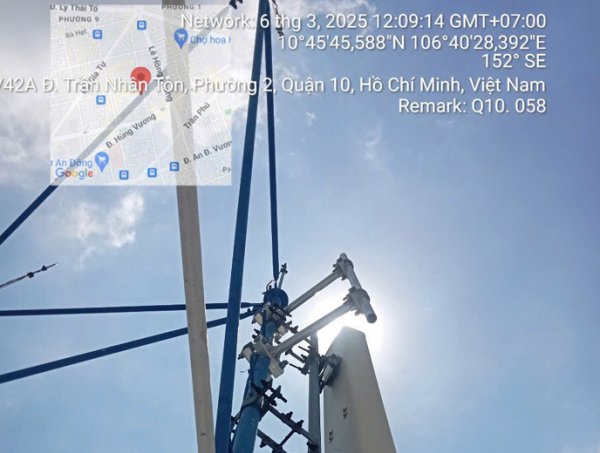 Gia cố, cải tạo và bổ sung gá treo cho trụ anten phục vụ lắp đặt thiết bị phát sóng 5G-PO3